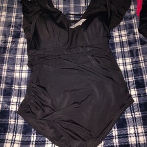 Black One-Piece Swimsuit